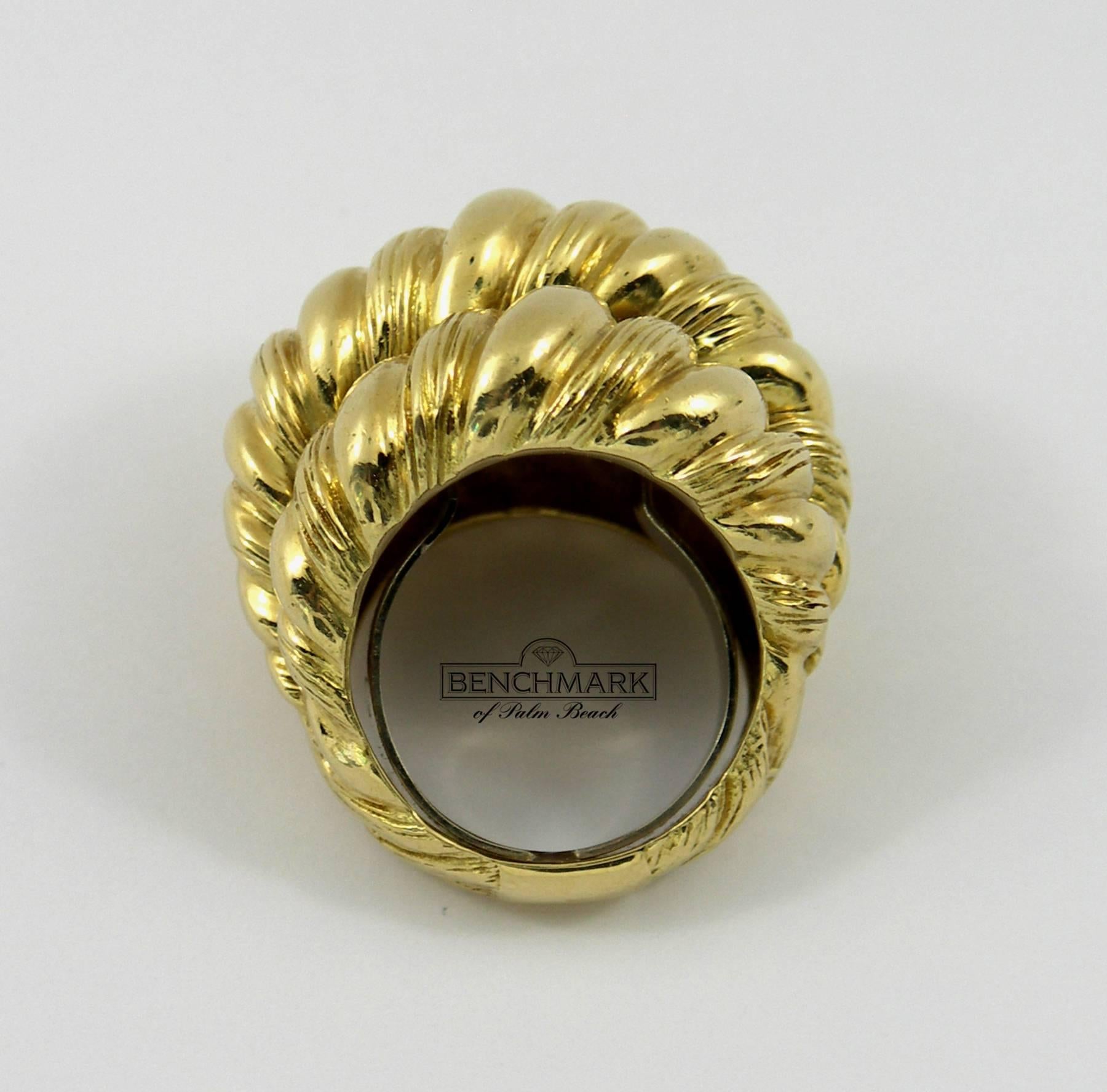 Hammerman Brothers Gold Rope Design Ring 1