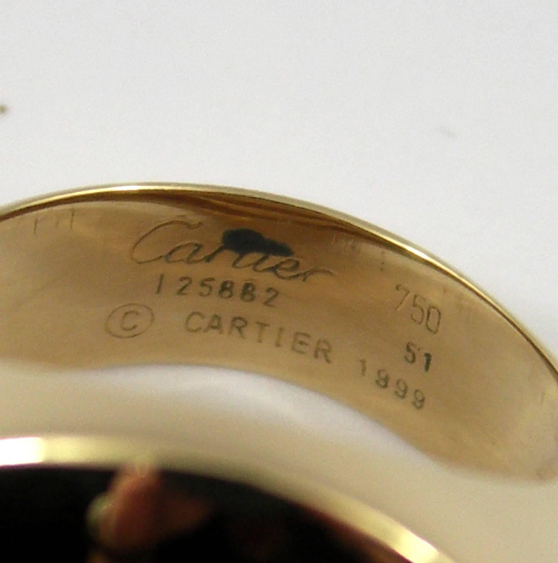 Cartier High Polished Gold Ring 3