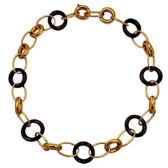 Edgy & Fashionable 20 Inch 18K Gold Link Necklace by Italian Designer Mattioli