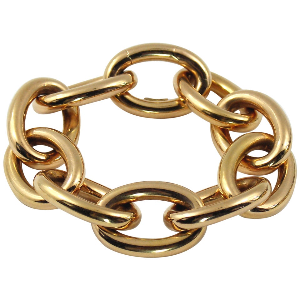 Rose Gold Cable Link Bracelet