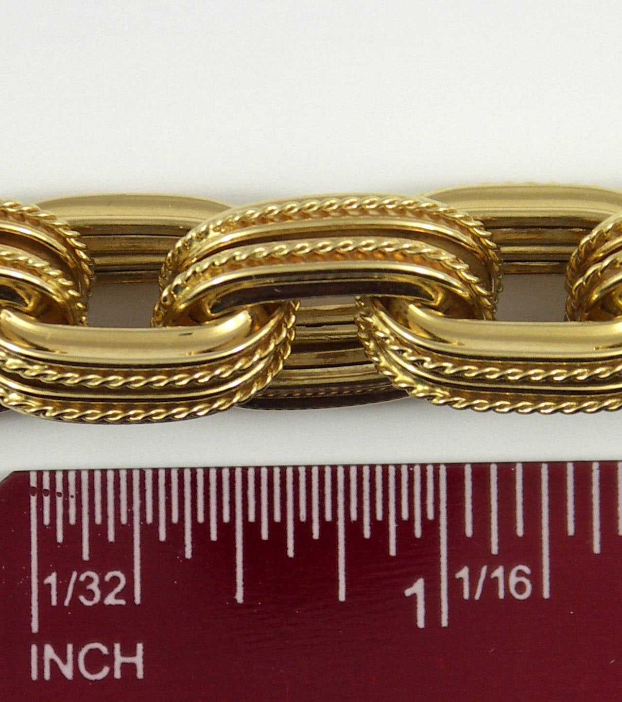 Large Gold Link Necklace 2