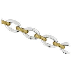 Nicolis Cola Two Color Gold Link Necklace 11