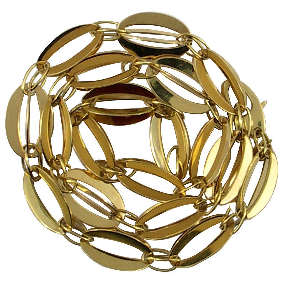 Stefani Open Link Gold Necklace