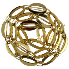Stefani Open Link Gold Necklace