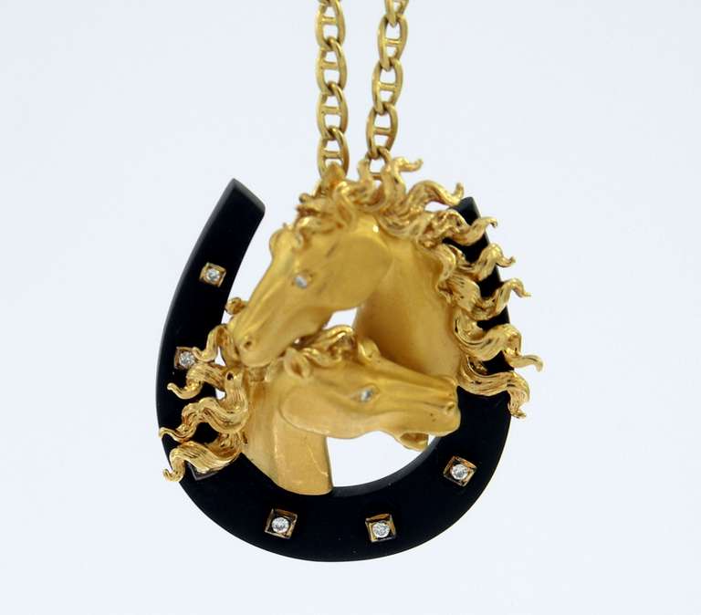horse themed necklace