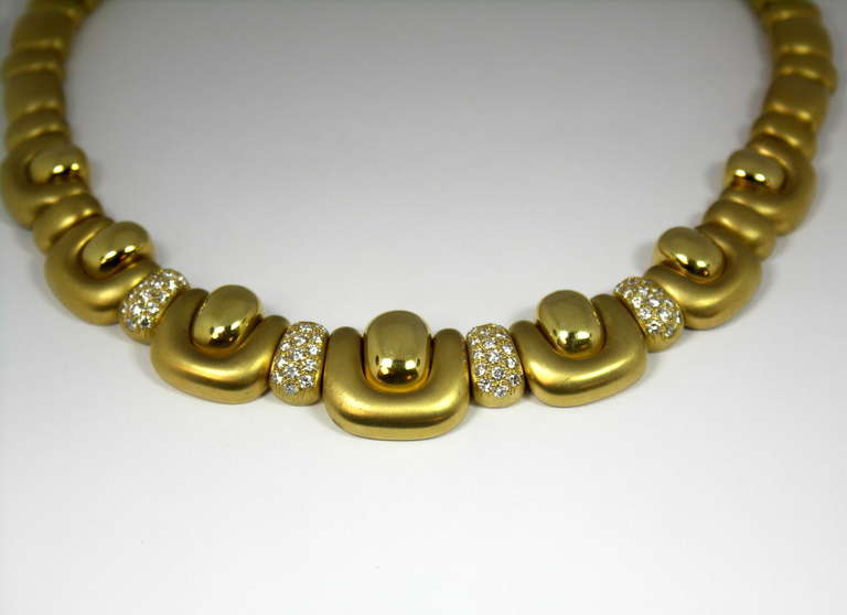 Marlene Stowe Gold-Halskette mit Diamanten (Zeitgenössisch)