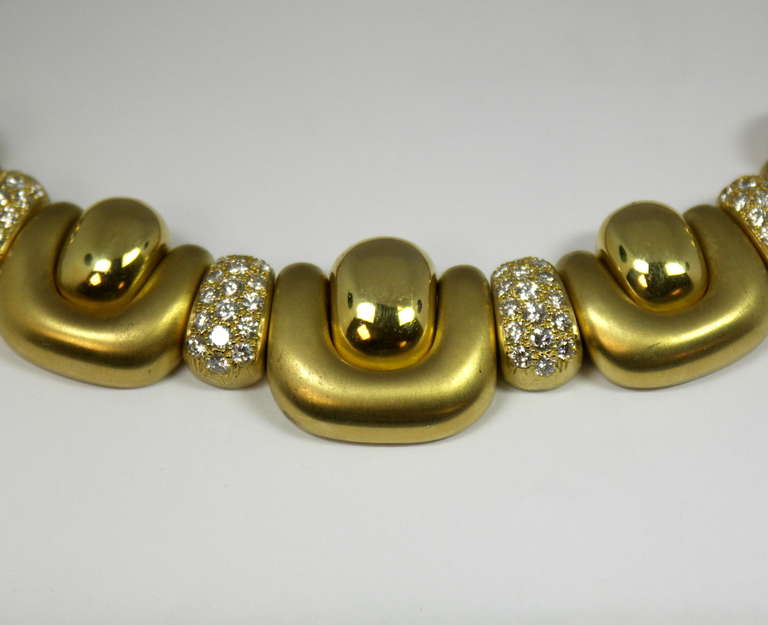 Marlene Stowe Gold-Halskette mit Diamanten (Brillantschliff)