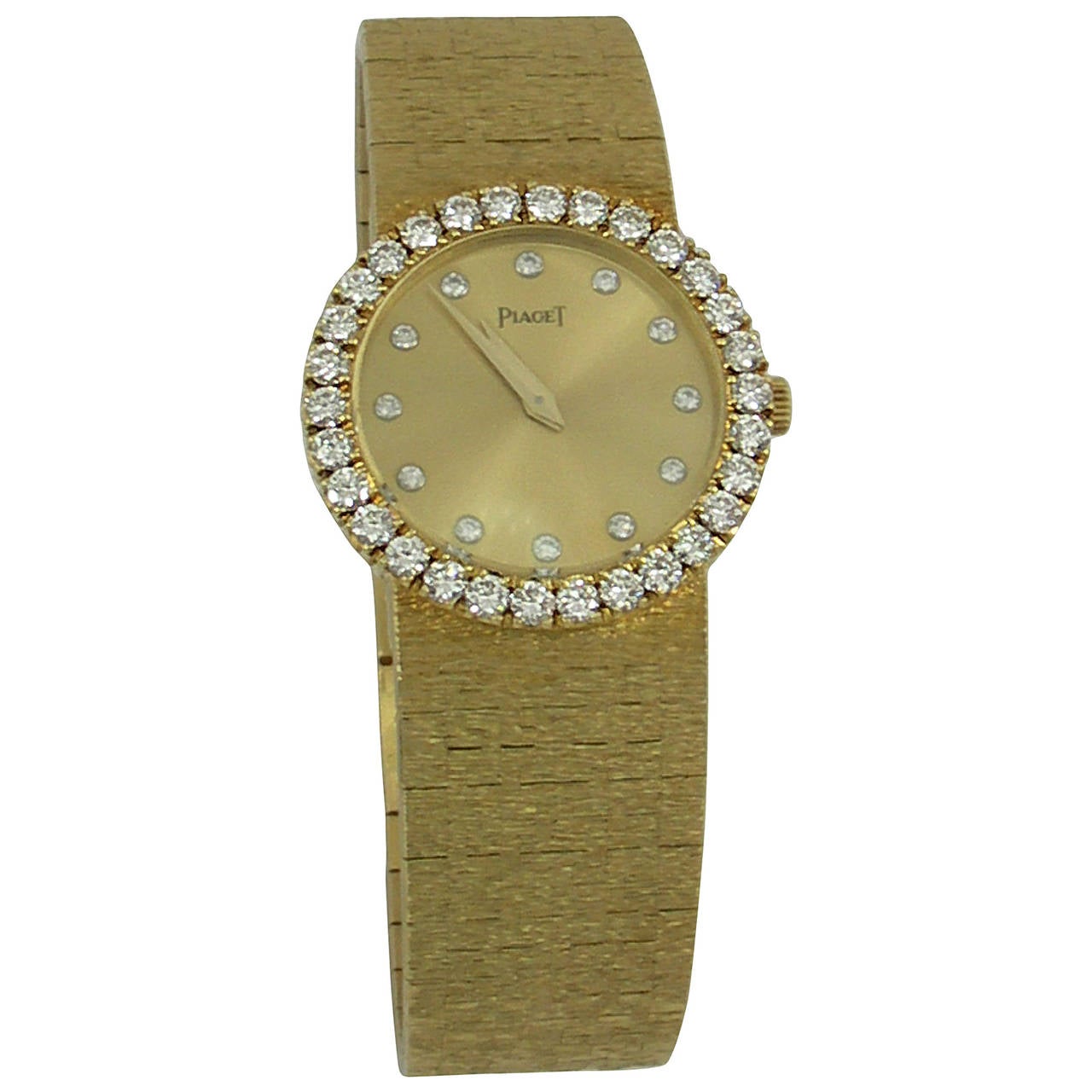 Piaget Lady's Yellow Gold Diamond Wristwatch