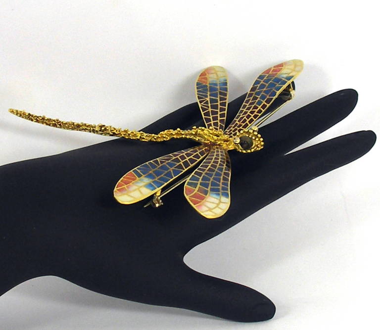 large dragonfly brooch