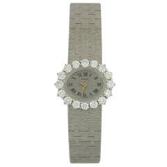Piaget Lady's White Gold Roman Numeral Dial Wristwatch