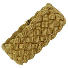 Tiffany & Co. Gold Woven Mesh Bracelet
