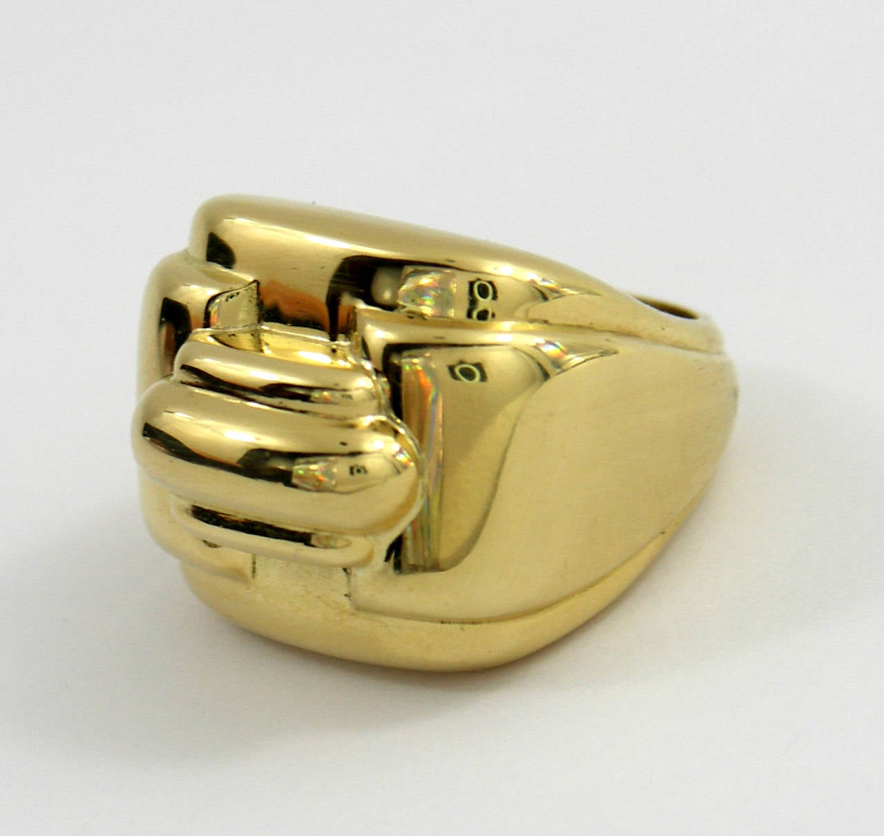 David Webb Gold Tiered Design Ring In Excellent Condition In Palm Beach, FL