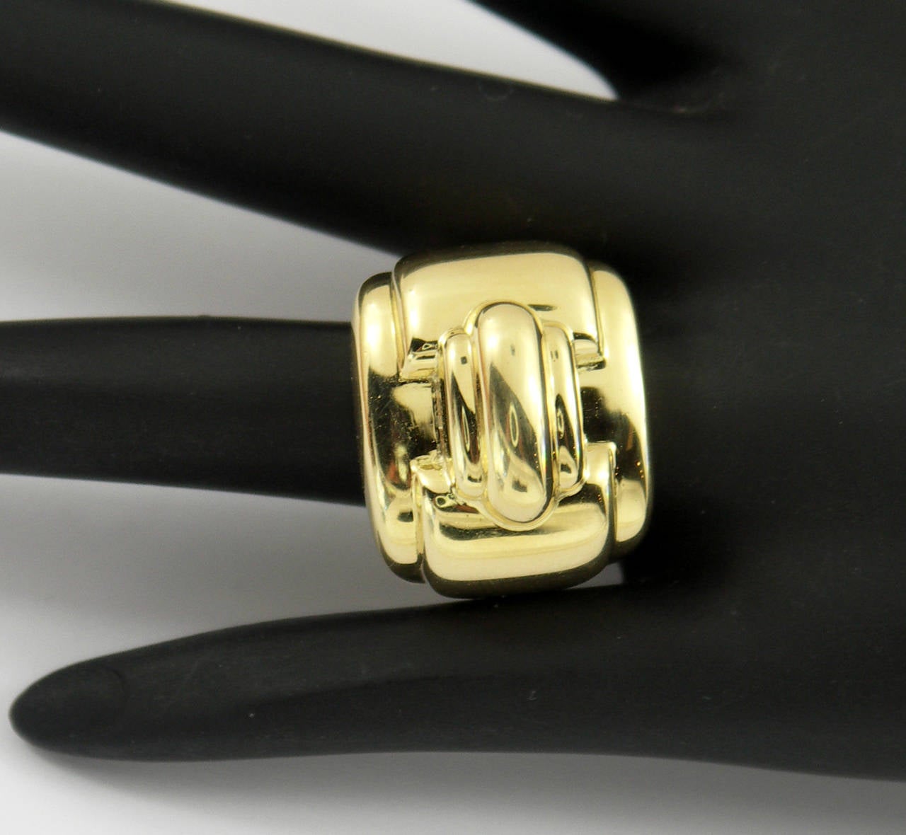 Women's David Webb Gold Tiered Design Ring