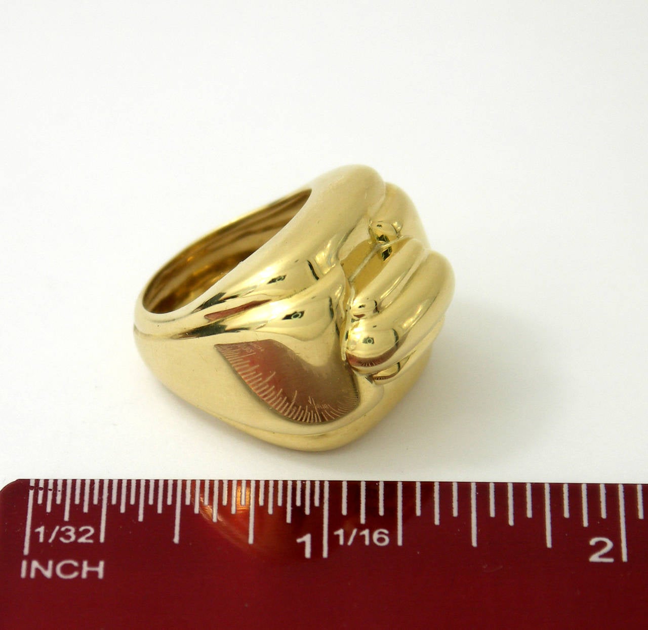 David Webb Gold Tiered Design Ring 1