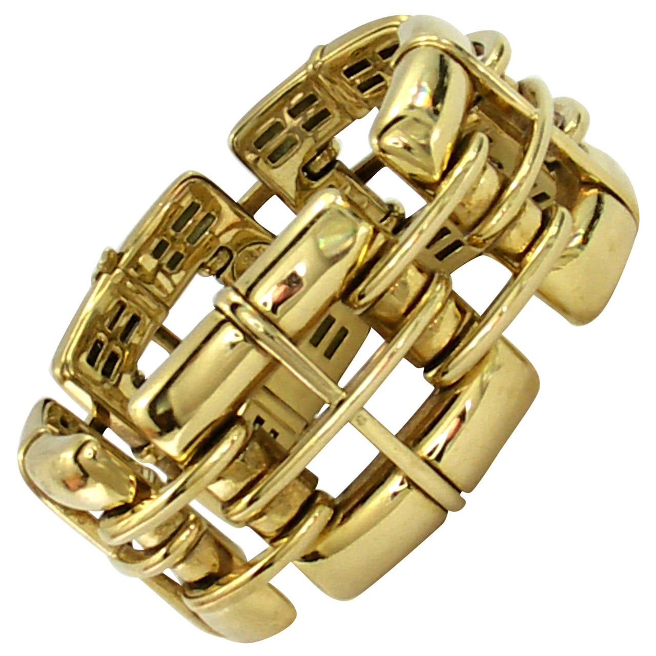 Tiffany & Co. Biscayne Gold Link Bracelet