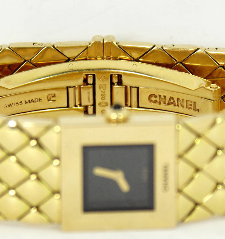 gold chanel watch