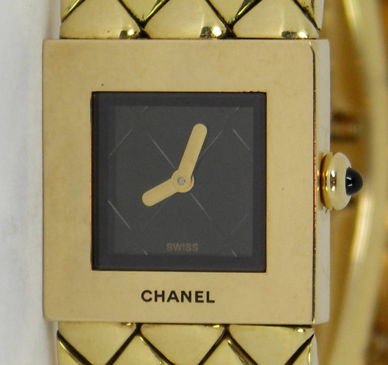 chanel gold watch ladies