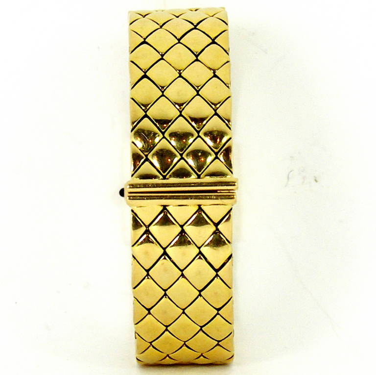 chanel gold bracelet watch