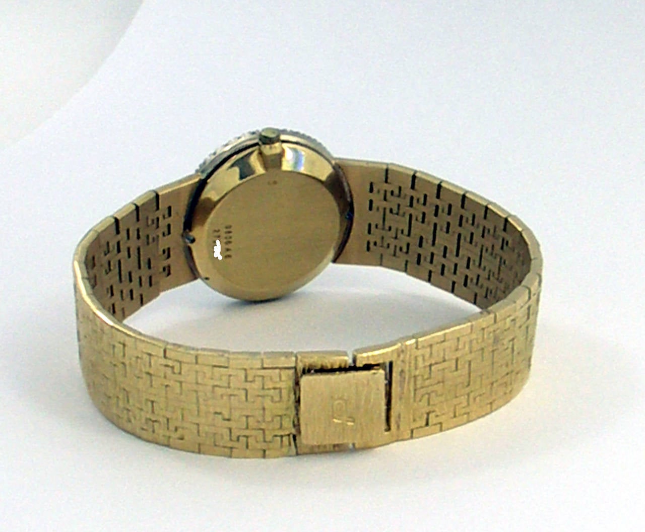 Piaget Lady's Yellow Gold Diamond Oval Shaped Onyx Dial Bracelet Wristwatch 3