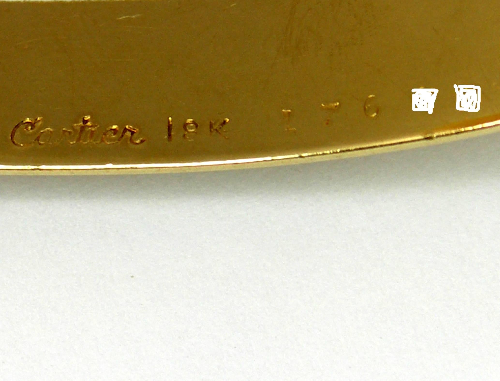 Cartier Diamond Two Color Gold Cuff Bracelet 1