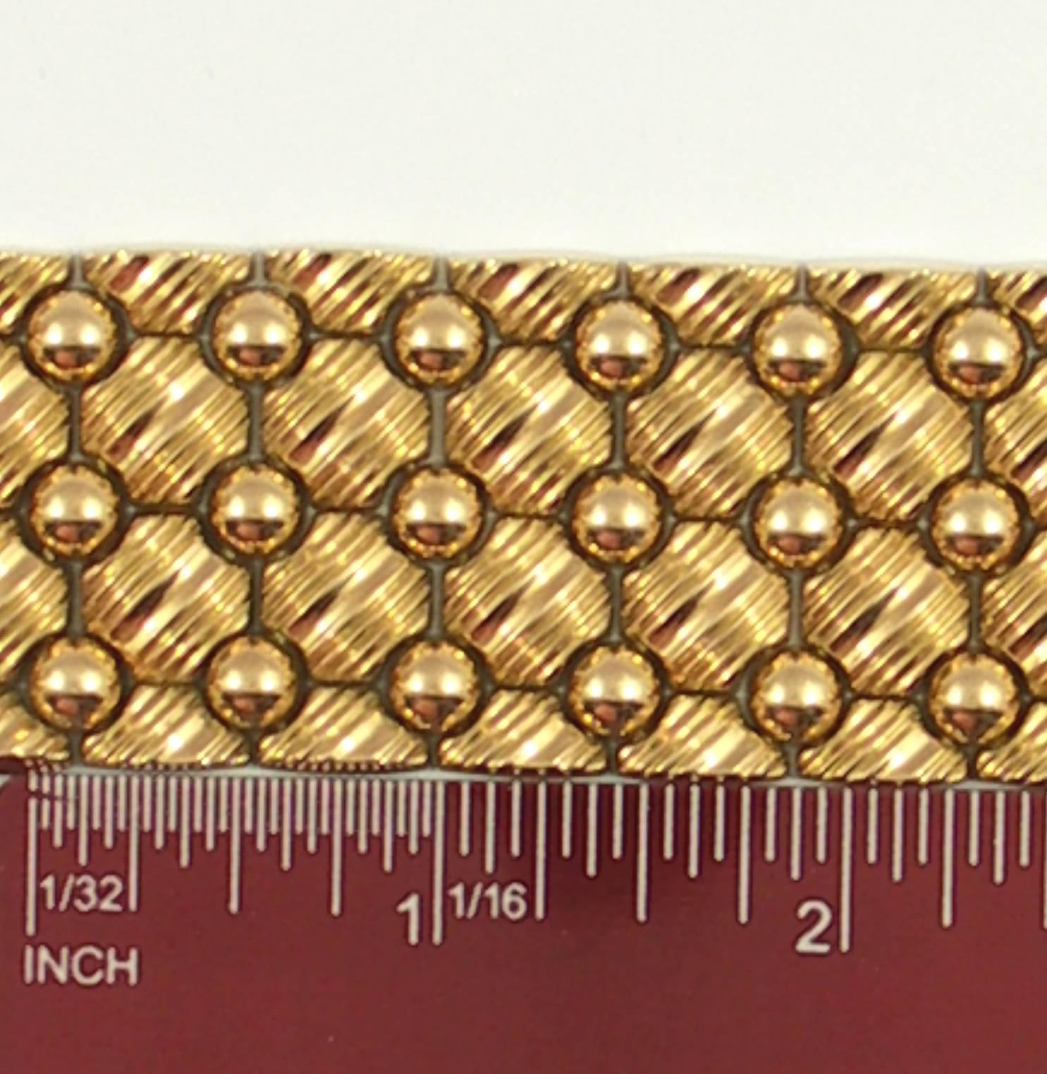 Mid-Century Rose Gold Bracelet 2