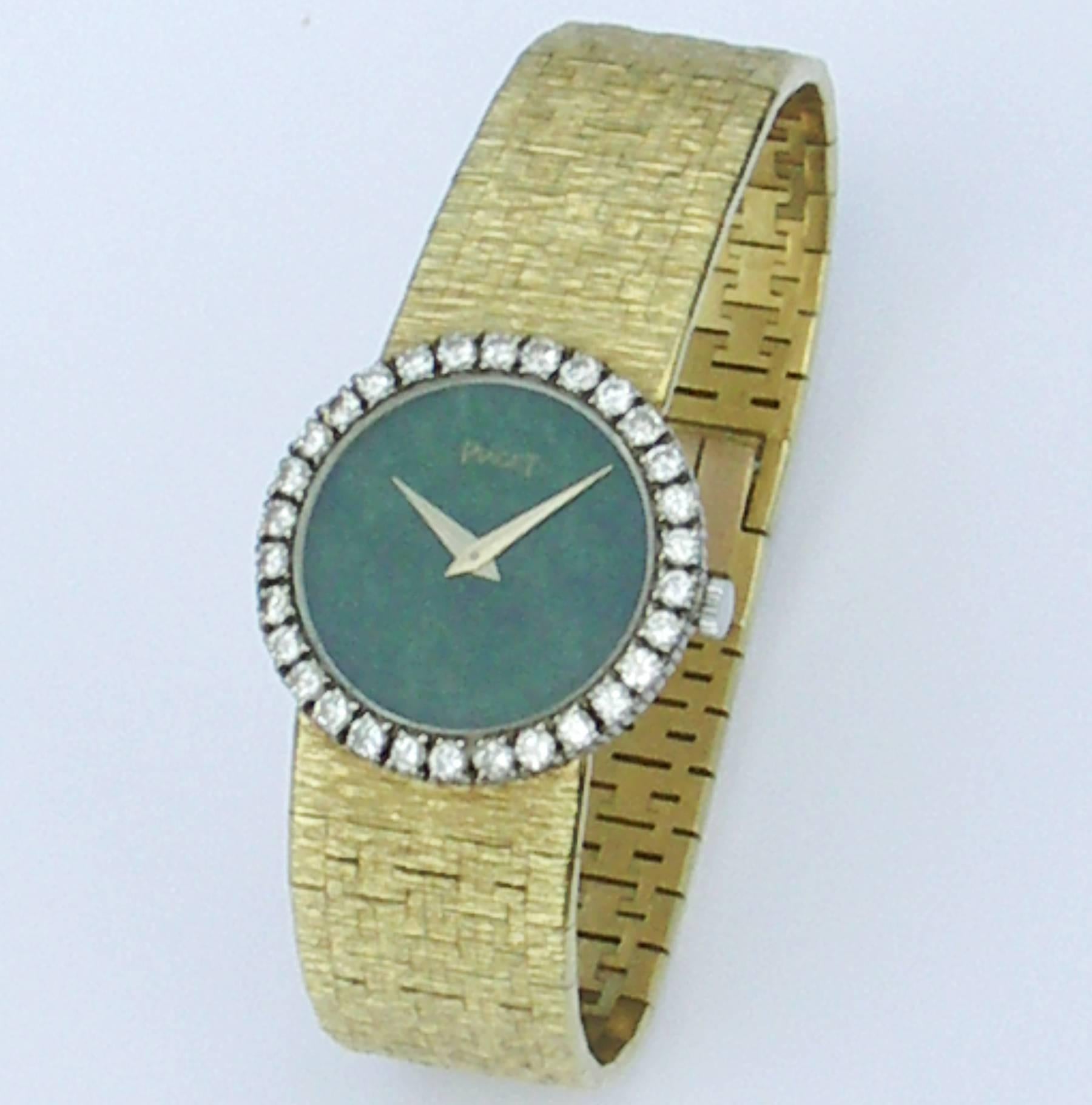 piaget gold watch with diamonds