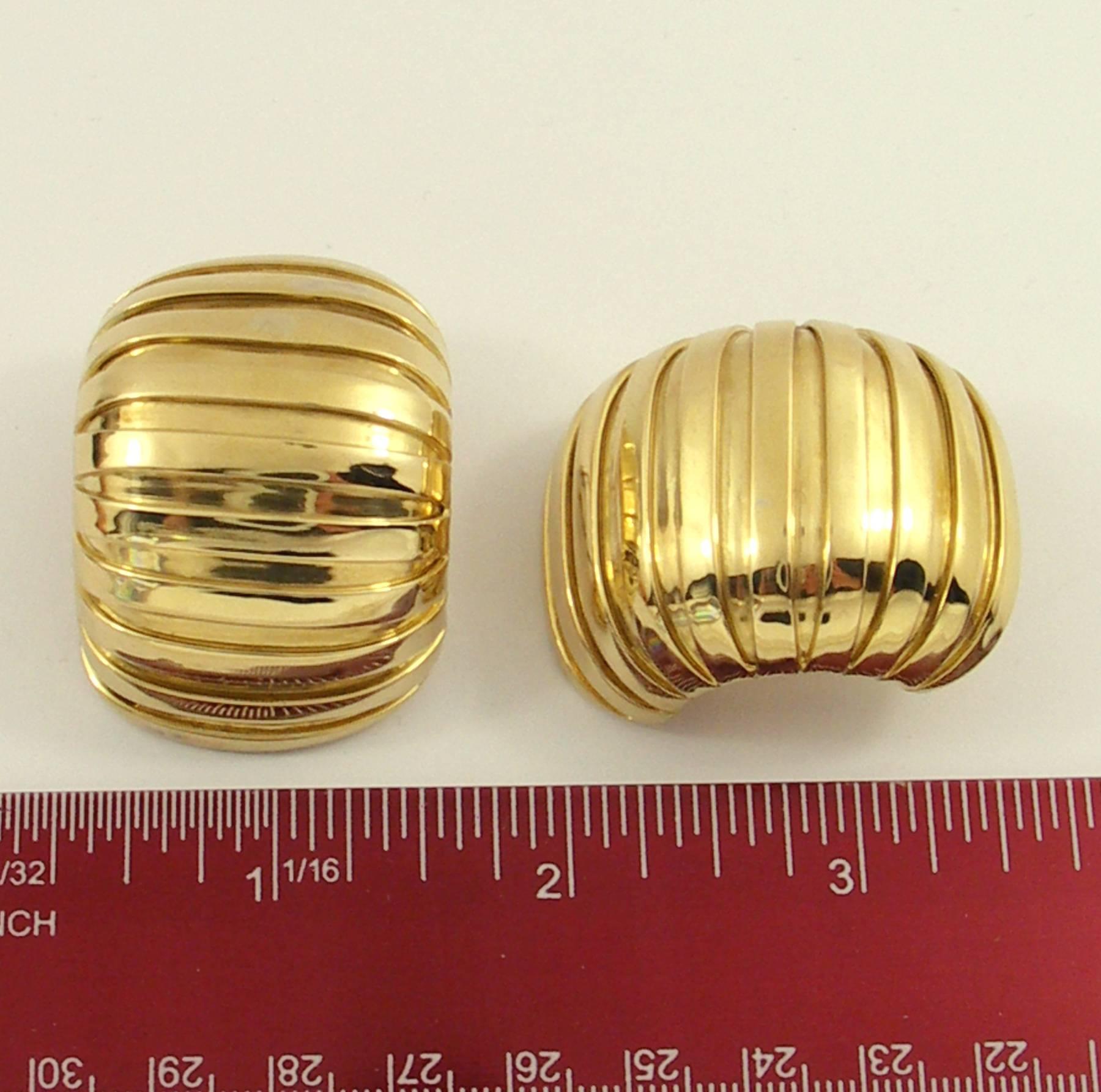 Weingrill Jumbo Gold Tubogas Earrings 1