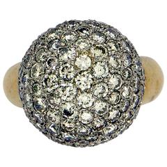 Gold Diamond Pave' Ring 8