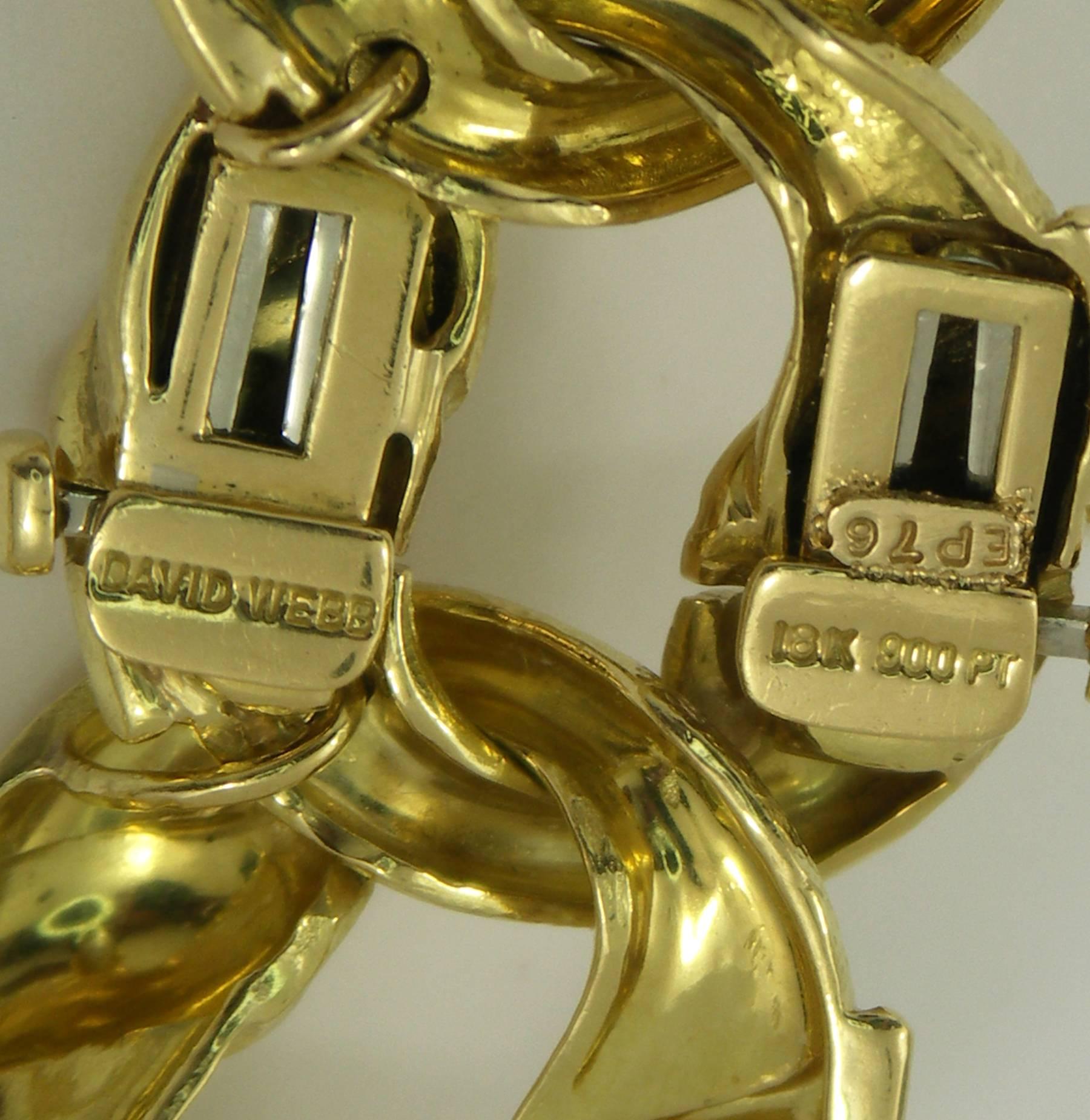 David Webb Gold Link Necklace 5
