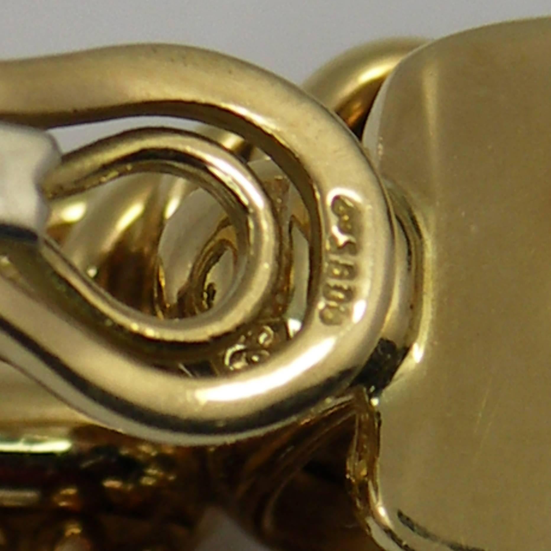 Tiffany & Co. Woven Gold Design Earrings 3