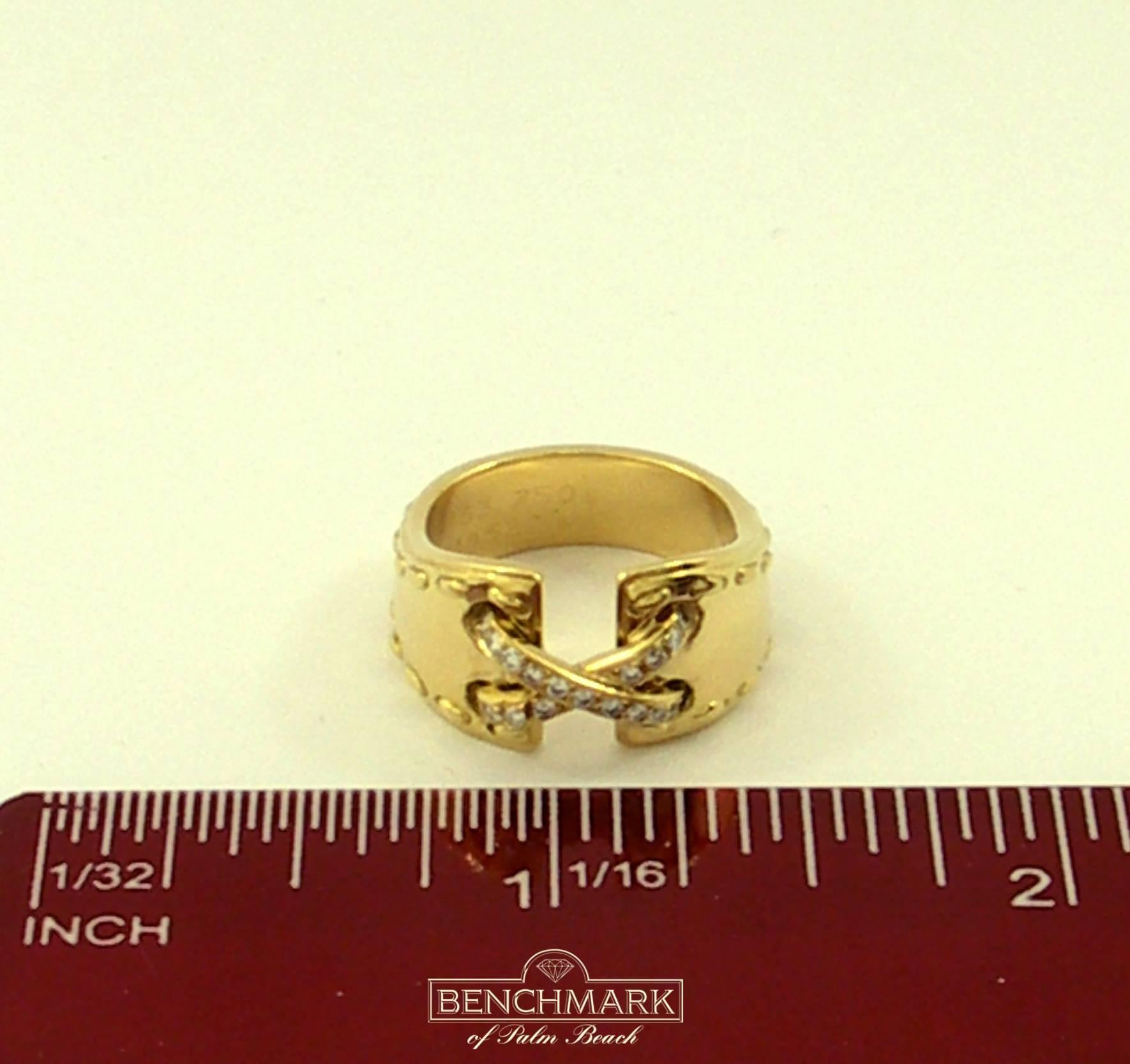 Hermès Diamond Gold Ring 2