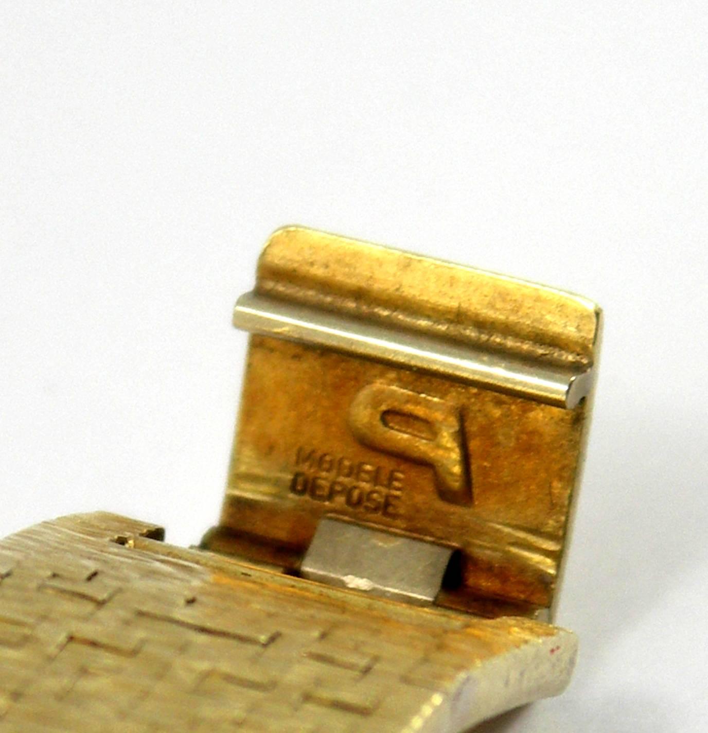 Piaget Ladies Yellow Gold Diamond Bezel Opal Dial Quartz Wristwatch 4