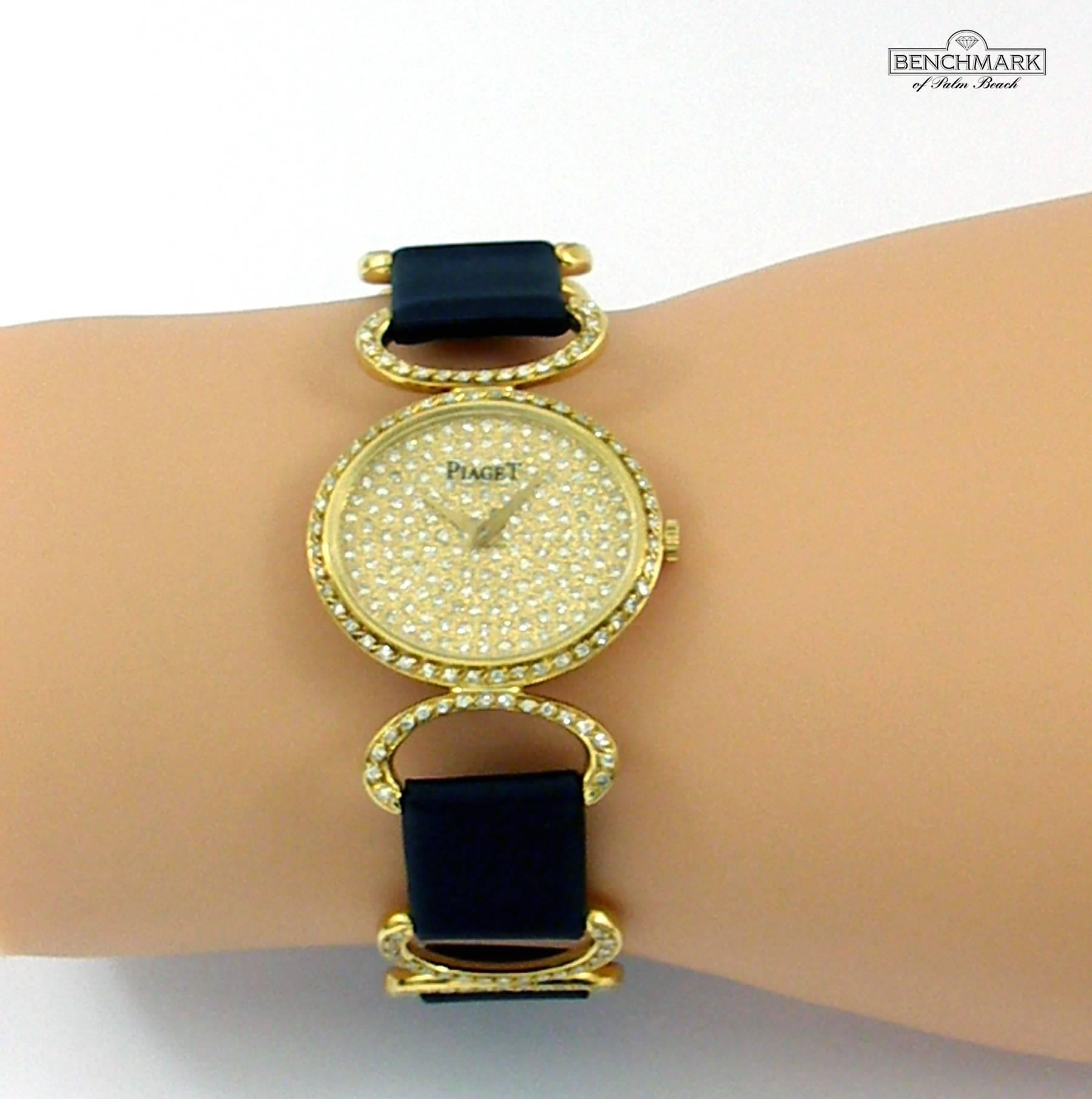 Women's or Men's Piaget Ladies Yellow Gold Diamond Watch/Wristwatch