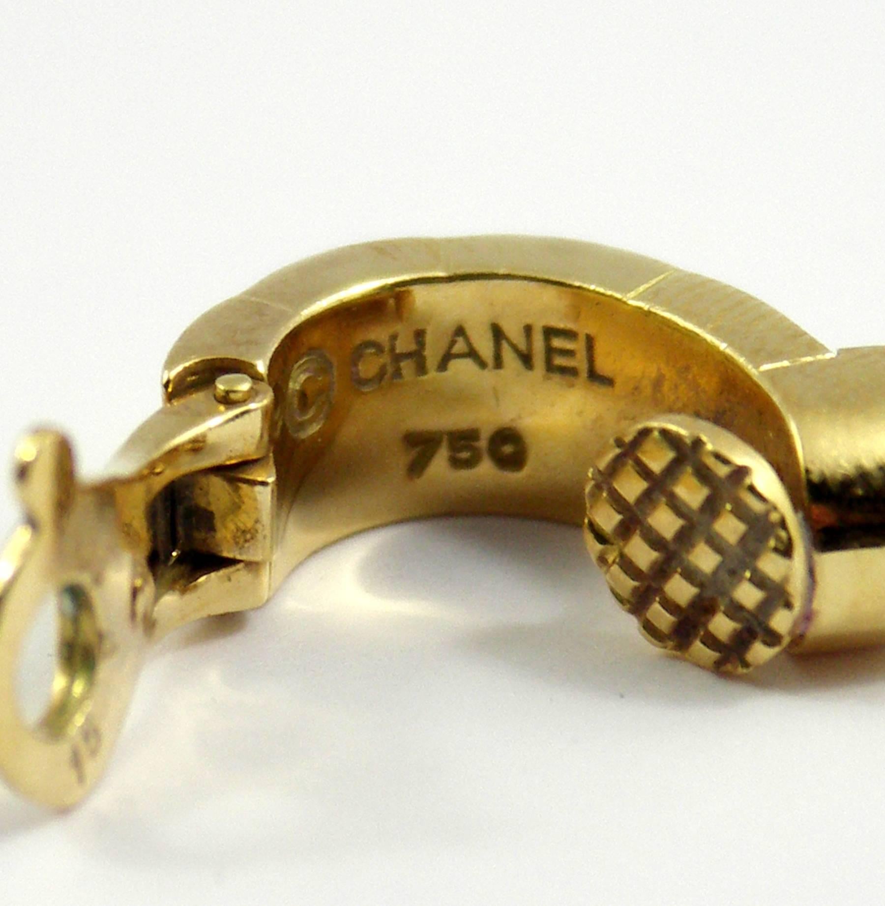 Chanel Yellow Gold Earrings 2