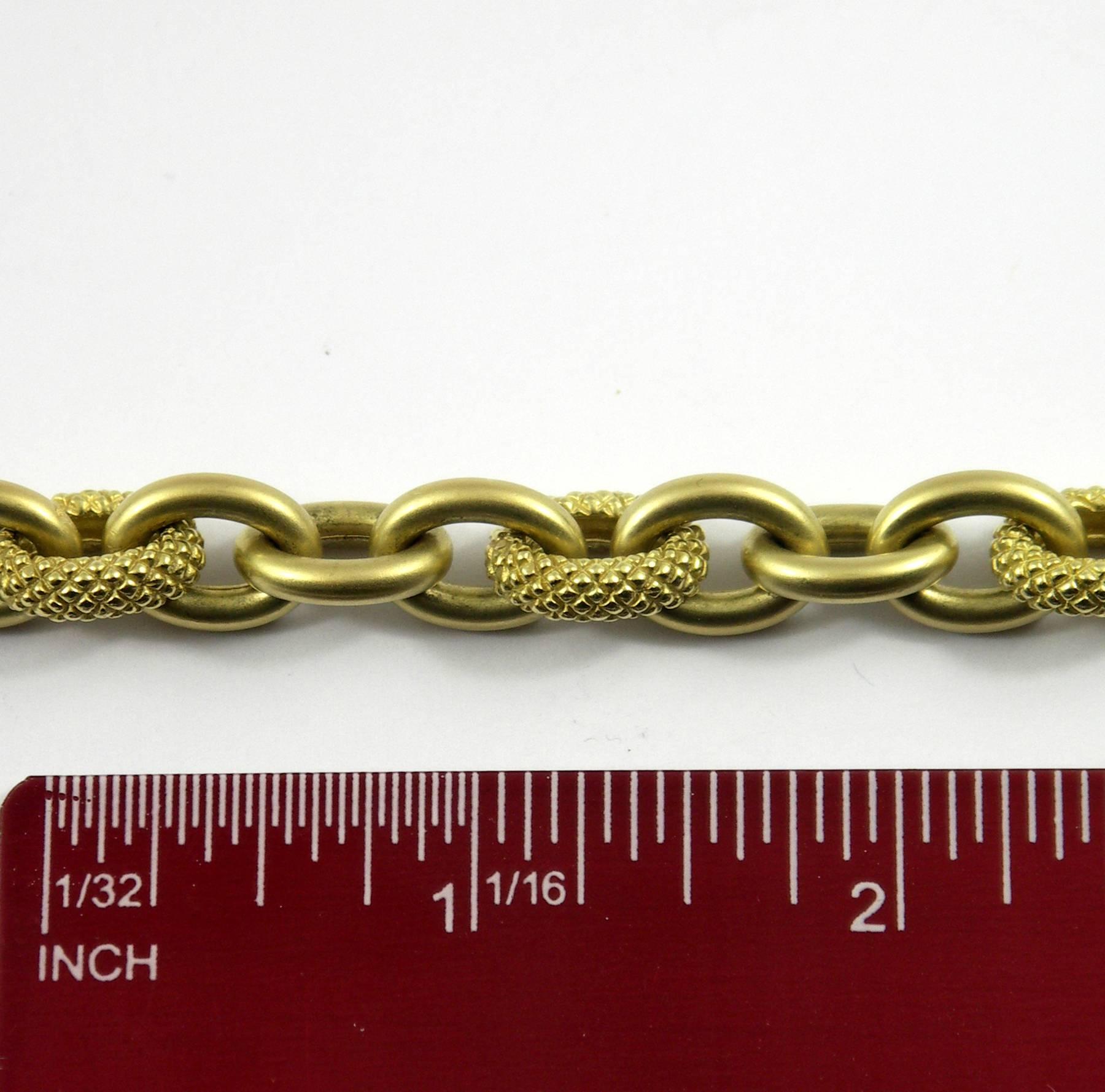 Diamonds Gold Link Necklace 5