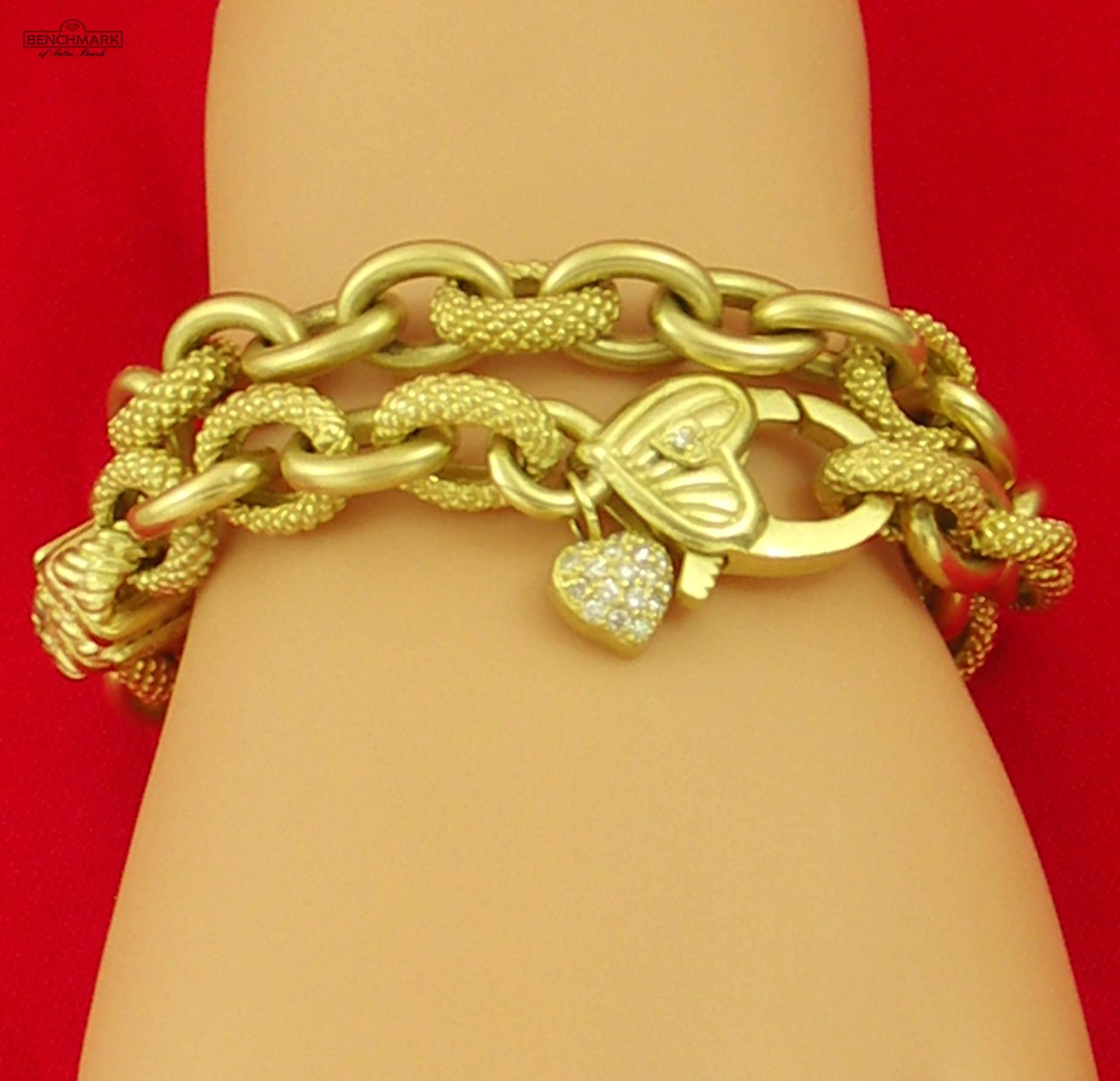 Diamonds Gold Link Necklace 1