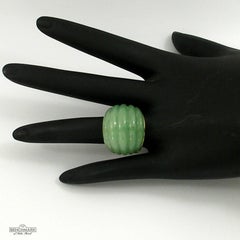 Yellow Gold and Jade Ring