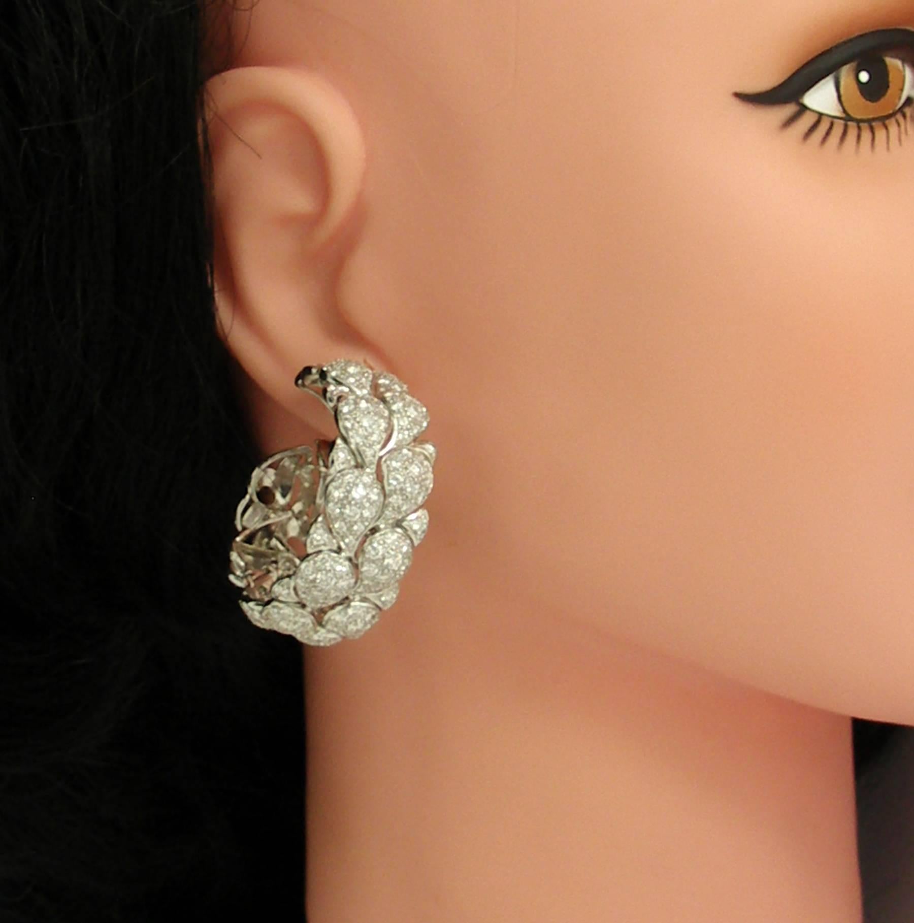 white gold earrings hoops
