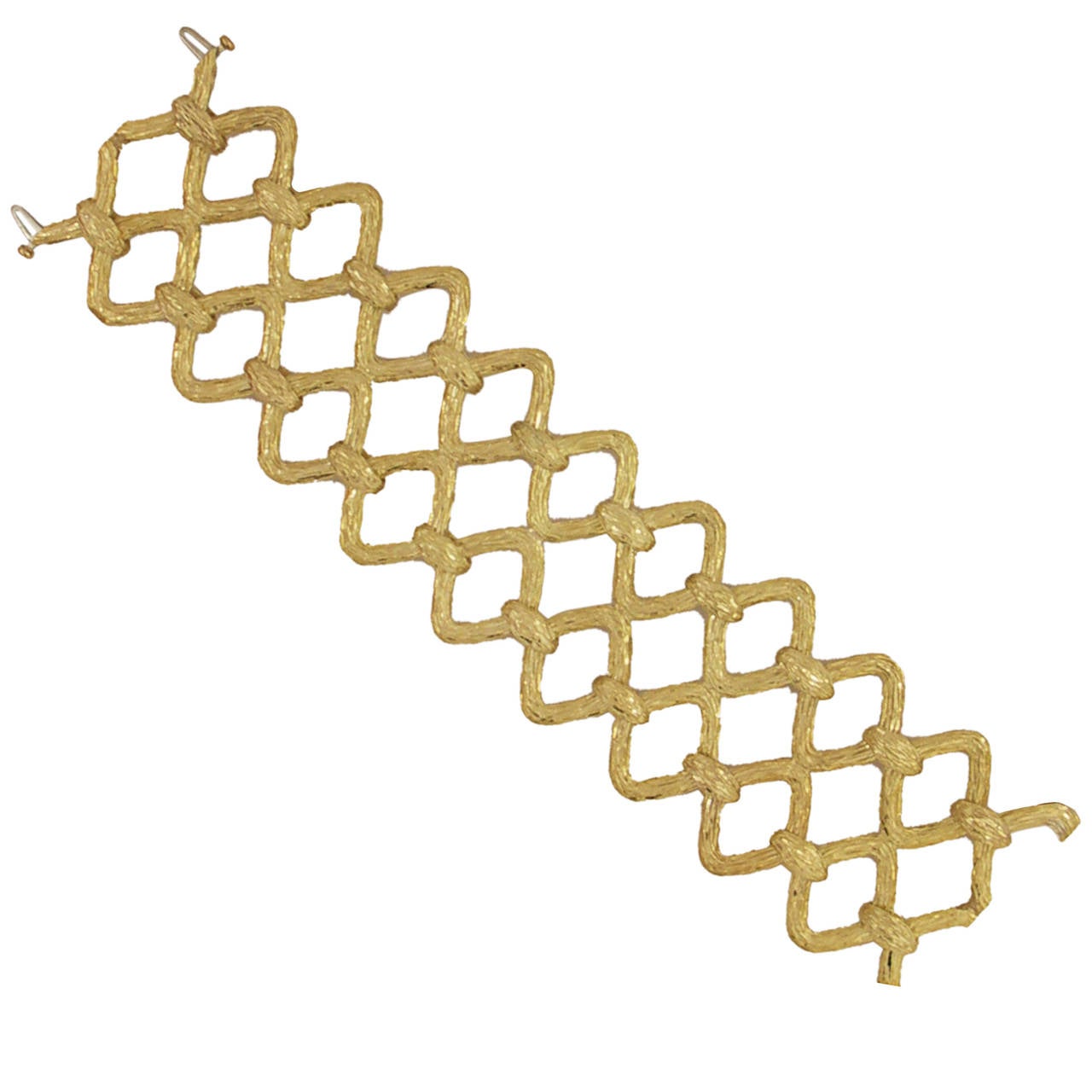 Tishman and Lipp Double Link Gold Bracelet