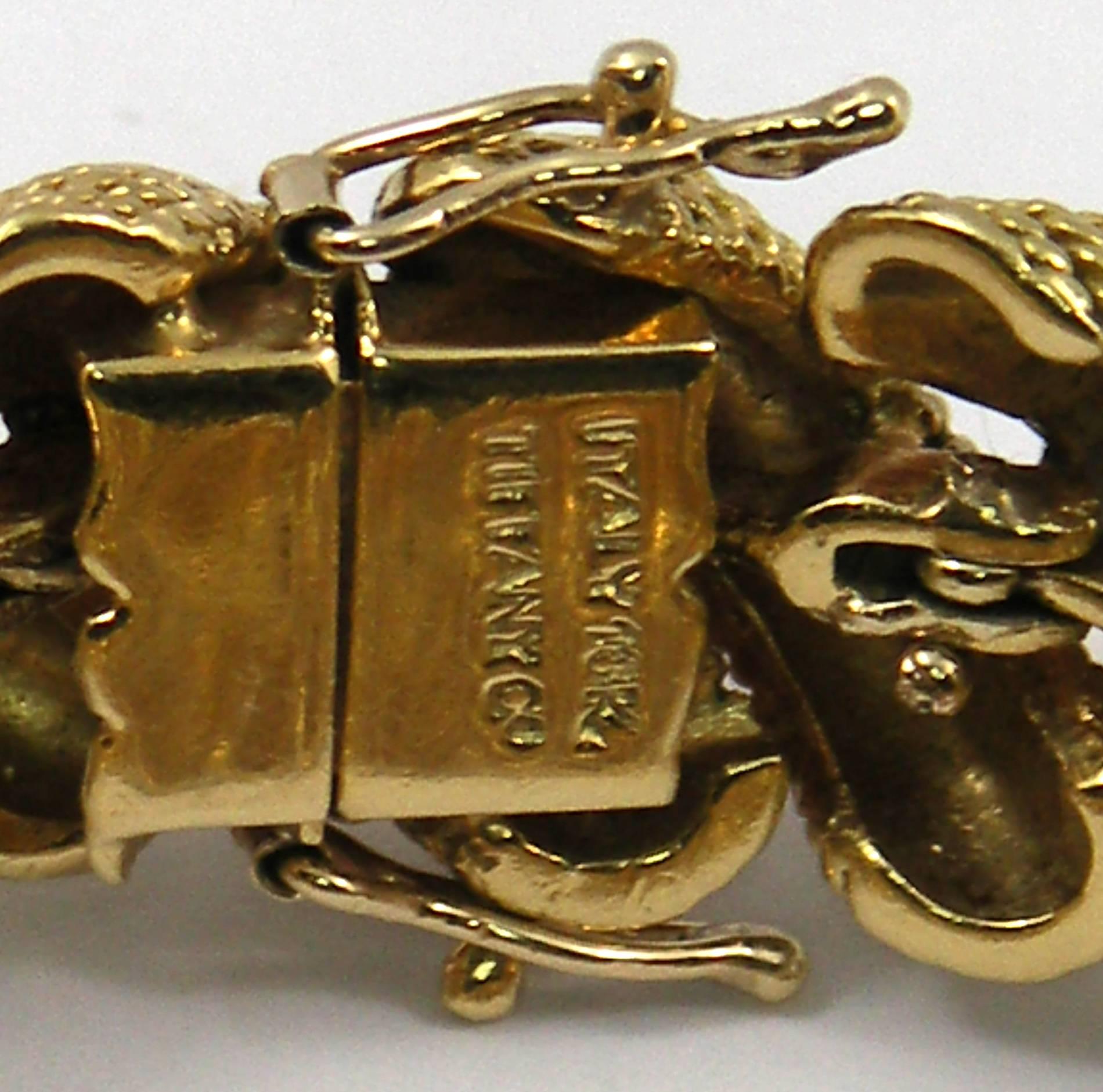 Tiffany & Co. San Marco Gold Link Bracelet 1
