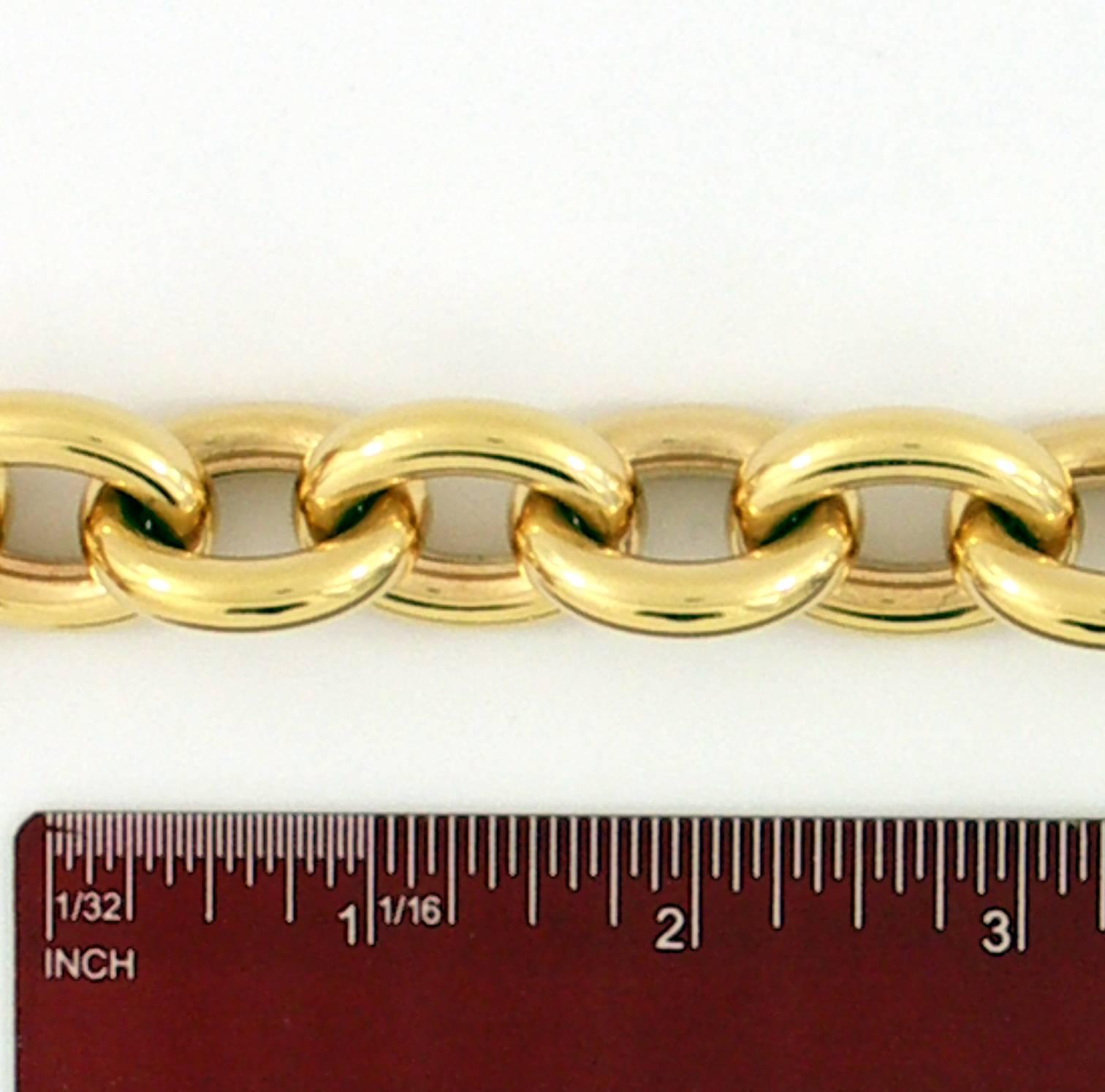 Women's Girovi Gold Cable Link Bracelet