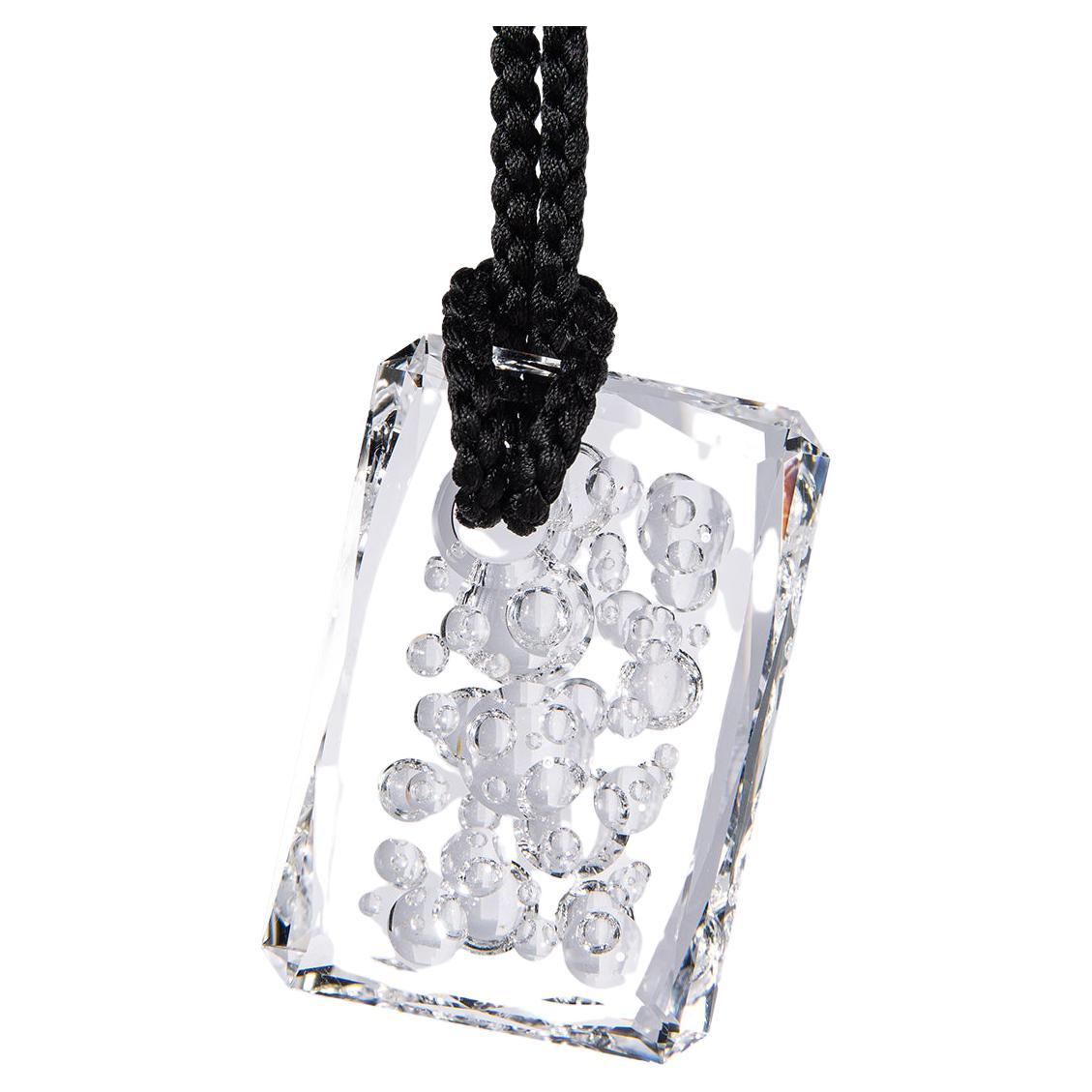 Talisman II Carved Rock Crystal Pendant Unique Amulet pendant healing gemstone For Sale