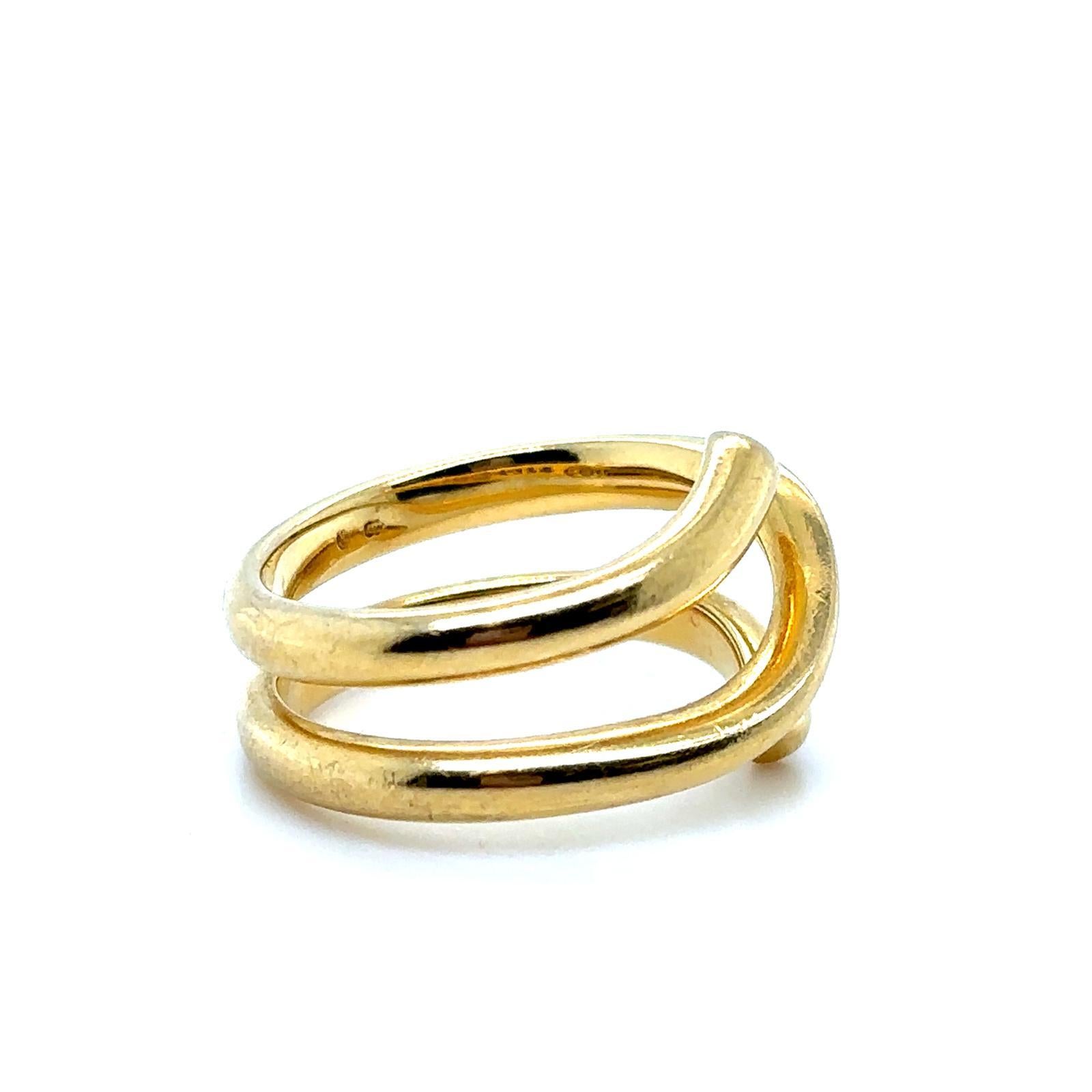 Moderno Georg Jensen Magic Ring Anello in oro giallo 18 carati, Danimarca in vendita