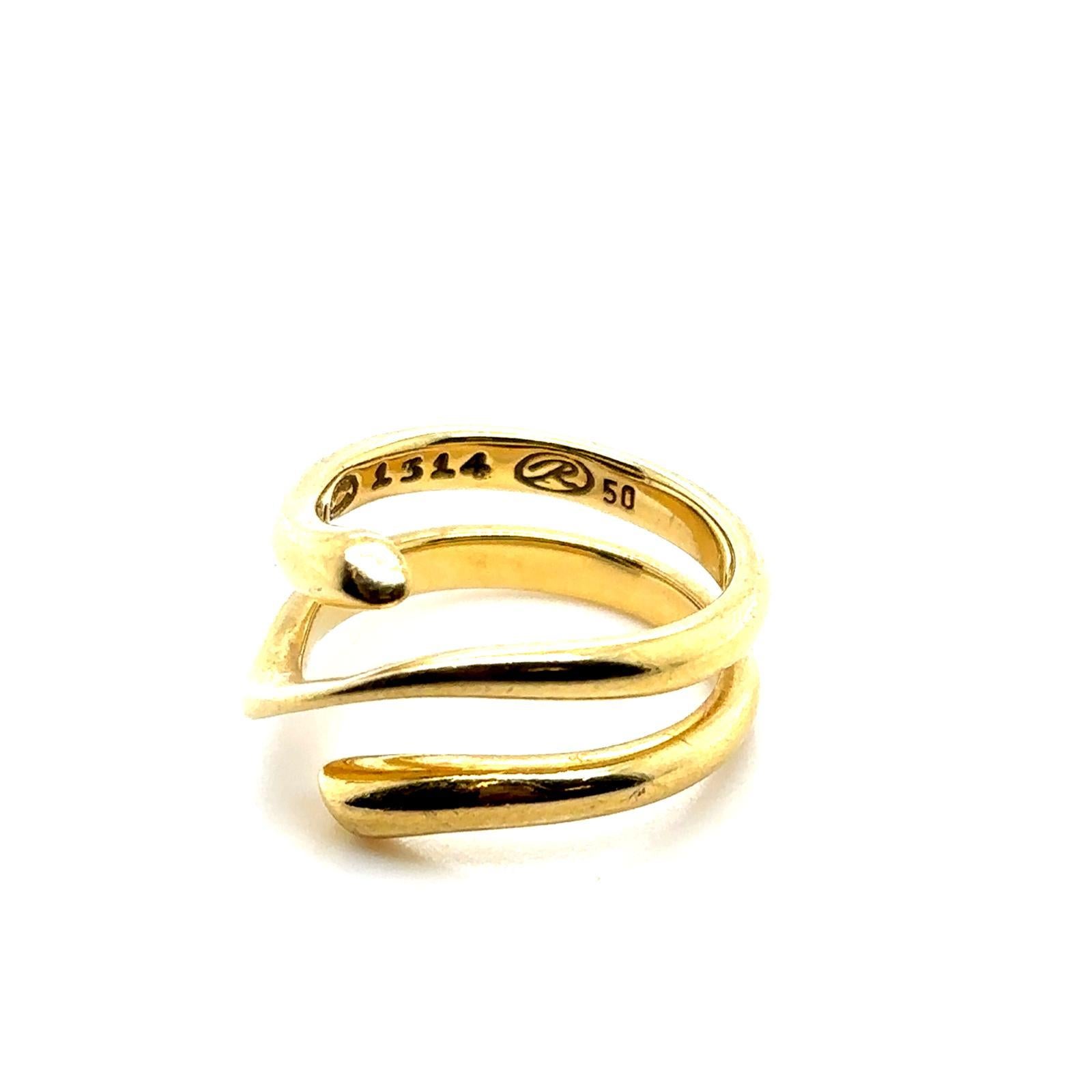 Georg Jensen Magic Ring Anello in oro giallo 18 carati, Danimarca in vendita 2