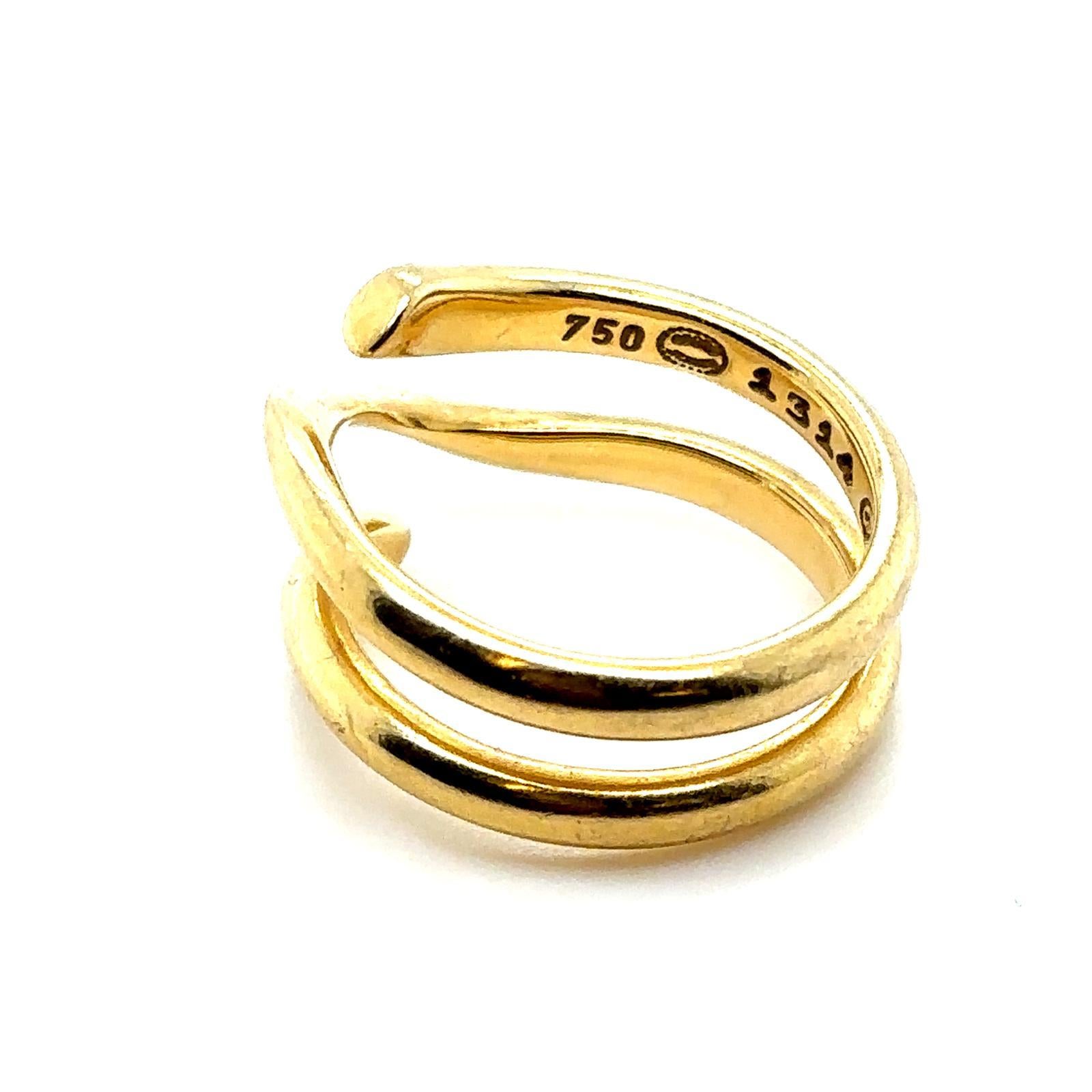 Georg Jensen Magic Ring Anello in oro giallo 18 carati, Danimarca in vendita 3