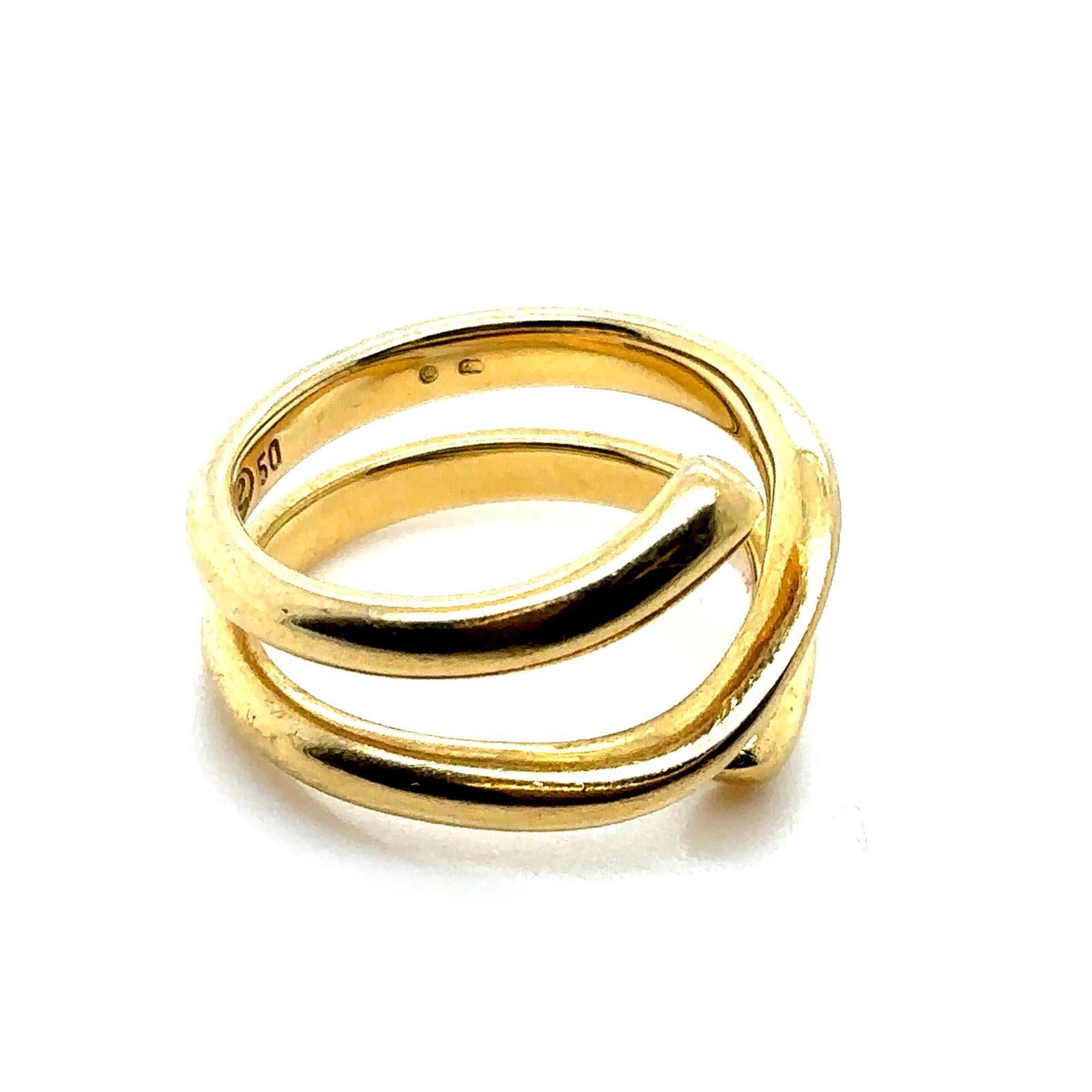 Georg Jensen Magic Ring Anello in oro giallo 18 carati, Danimarca in vendita 4