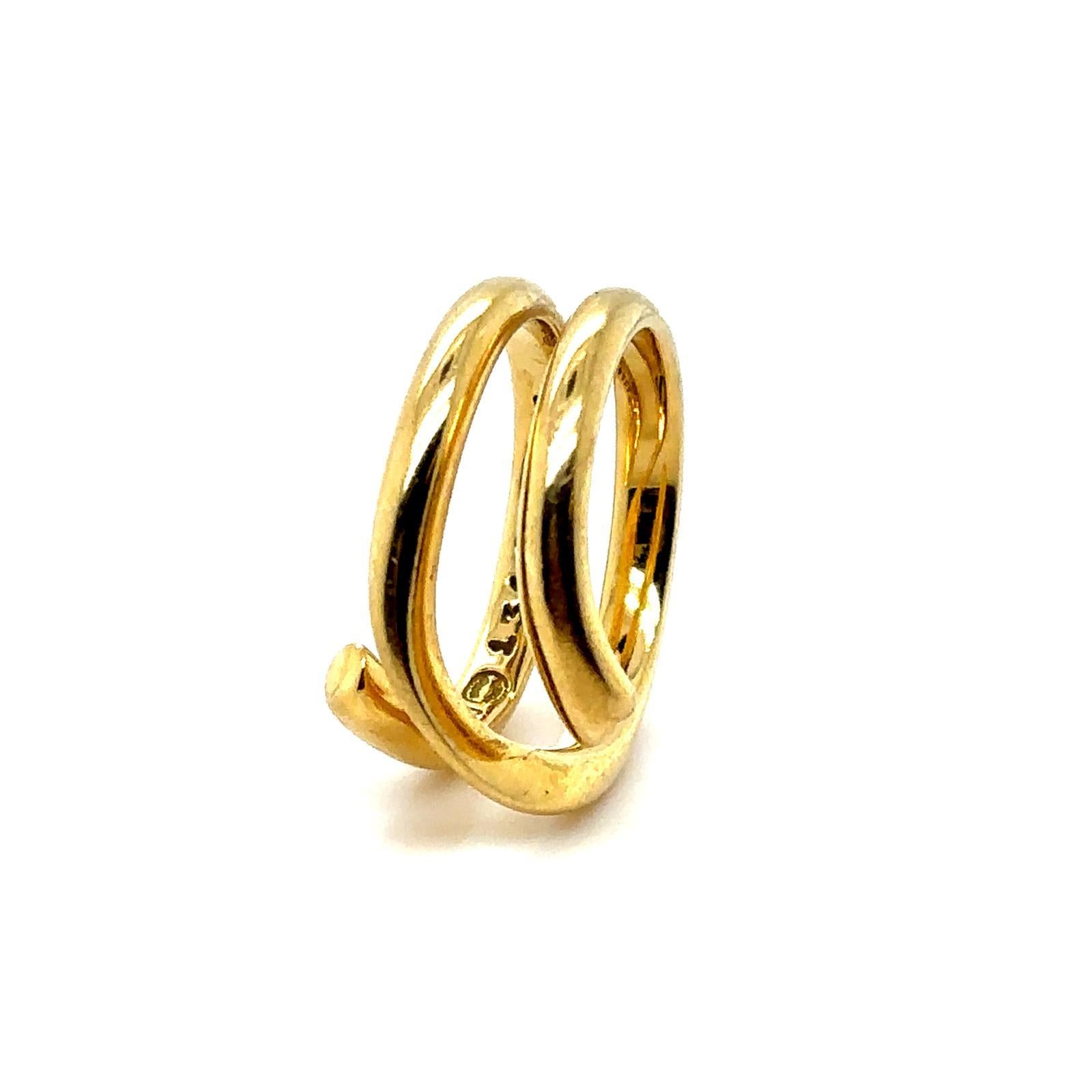 Georg Jensen Magic Ring Anello in oro giallo 18 carati, Danimarca in vendita 8