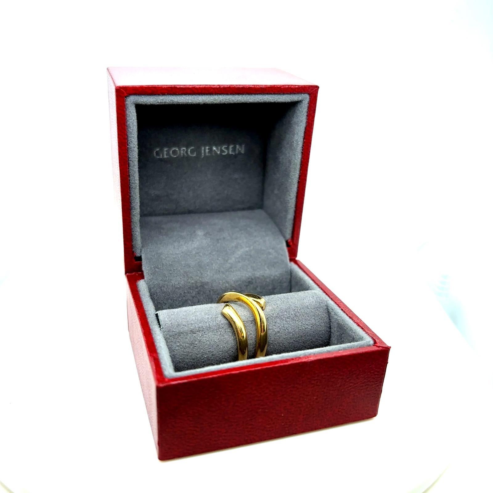 Georg Jensen Magic Ring Anello in oro giallo 18 carati, Danimarca in vendita 9