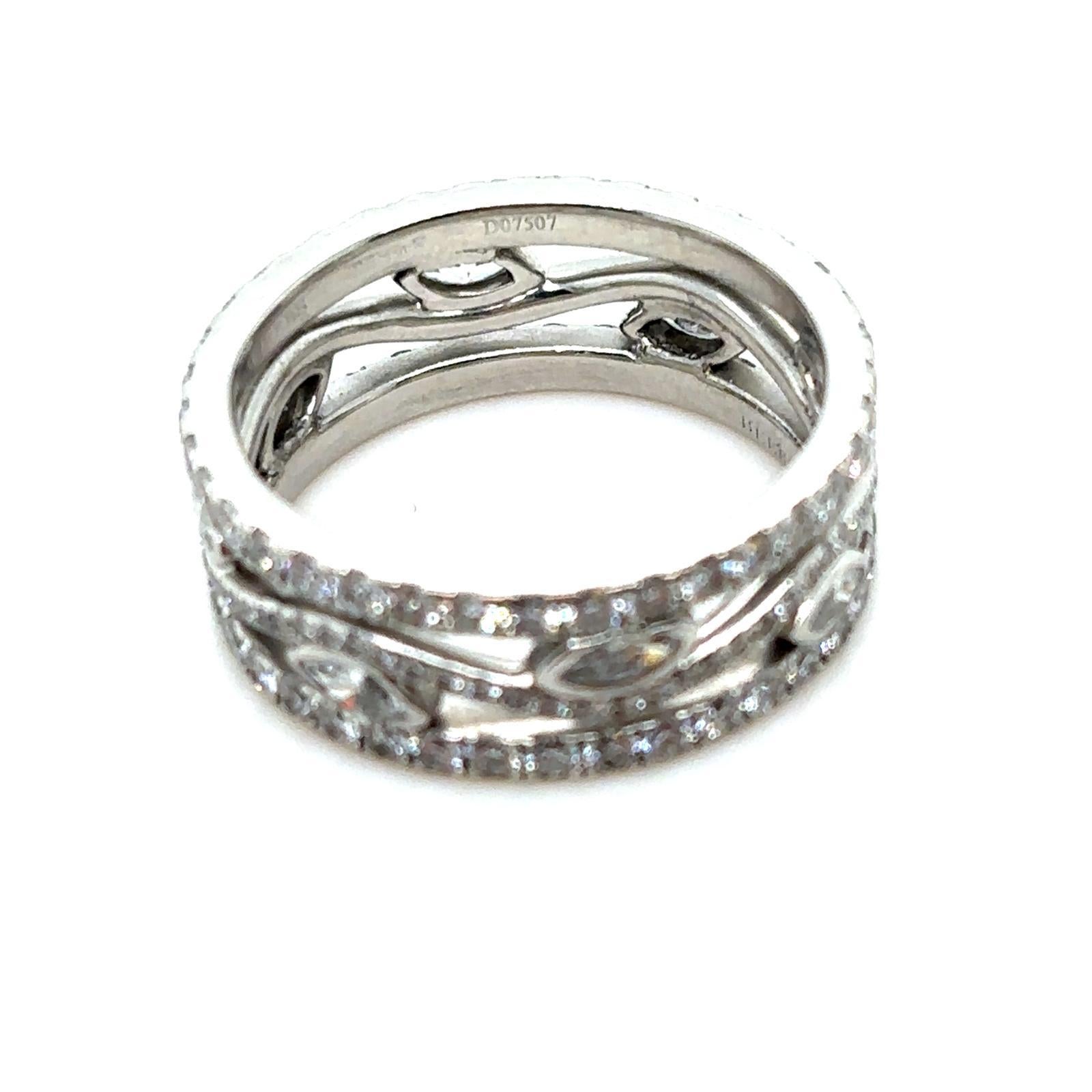 De Beers Diamant-Dauerring Platin, CIRCA 2020 Damen im Angebot