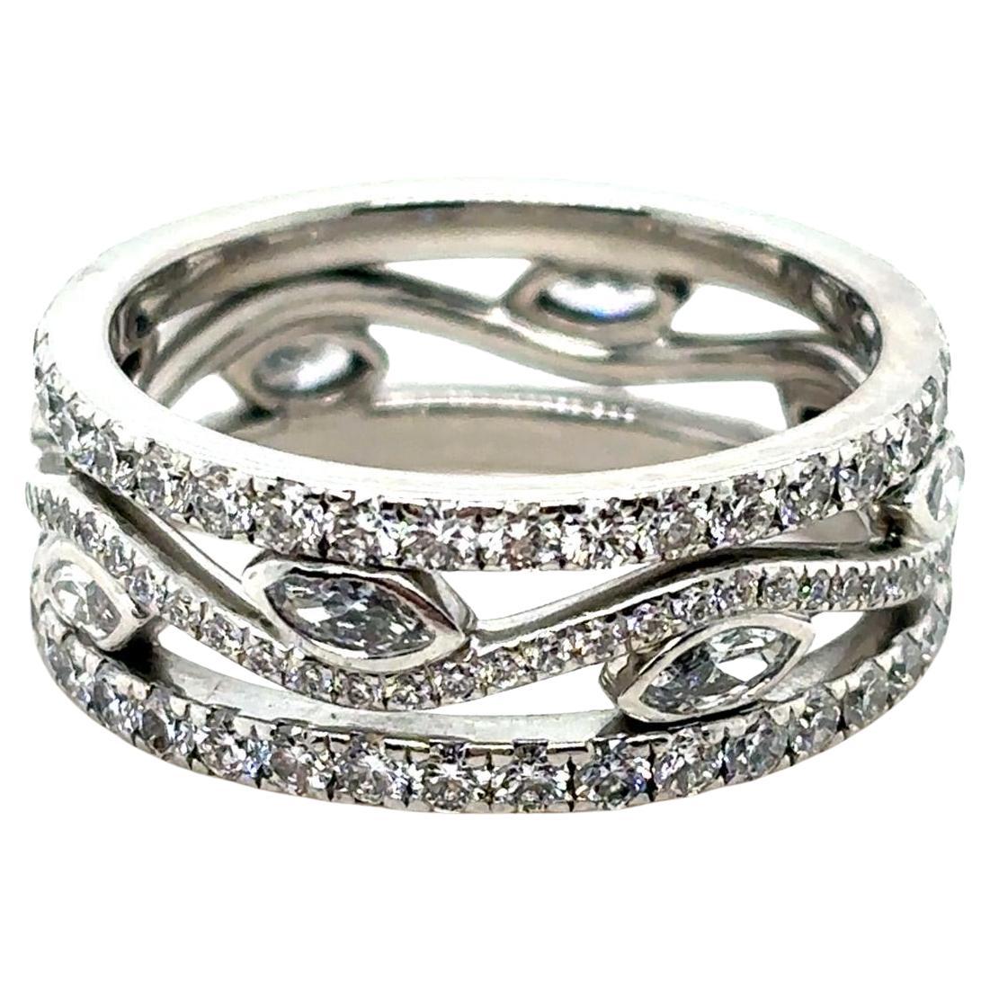 De Beers Diamant-Dauerring Platin, CIRCA 2020 im Angebot